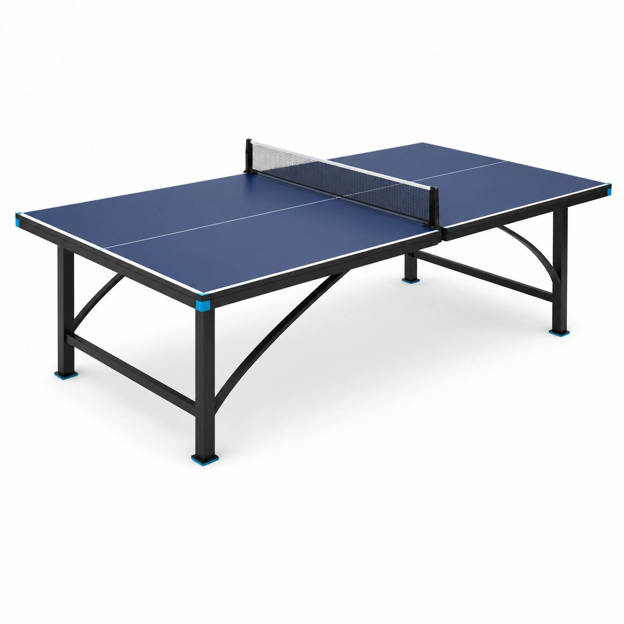 Tischtennistisch aus MDF mit Stahlrahmen Blau/Schwarz